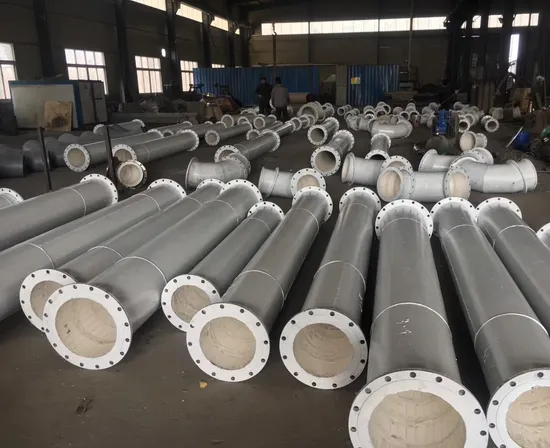 Wear Resistant Pipe Durable Ceramic Patch Elbow and Steel Pipe for Mining and Electricity Applications